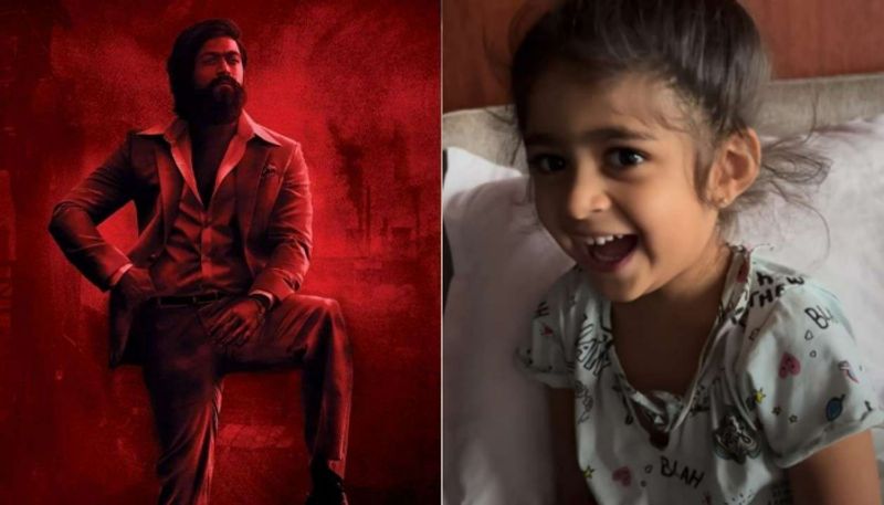 KGF Chapter 2 star Yashs daughter calls him rocky bhai video goes viral