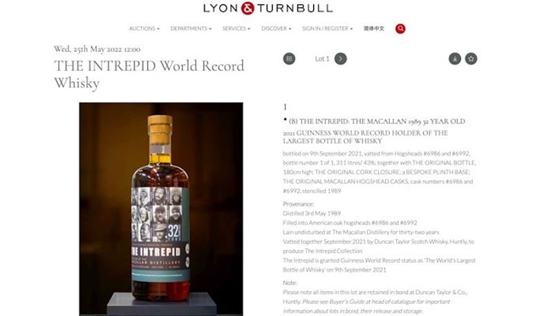 World s largest bottle of whisky is going up for auction in UK details here gcw