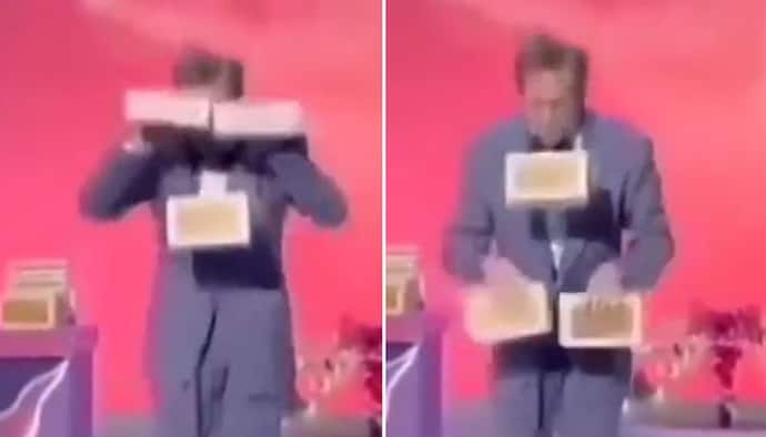 Watch: Magician juggles boxes, creates mind-blowing illusion; netizens stunned