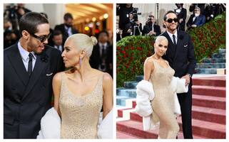 Met Gala 2022: Kim Kardashian, Pete Davidson indulge in PDA at their red carpet debut
