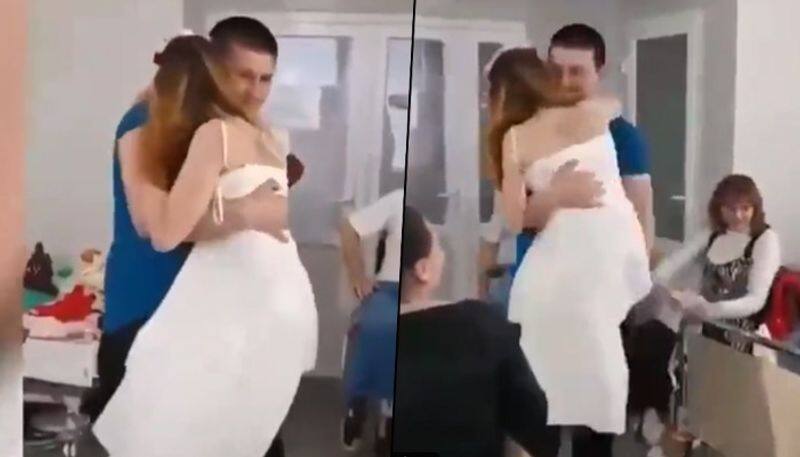 Wedding video of Ukrainian nurse who lost her legs in a landmine blast will leave you in tears snt