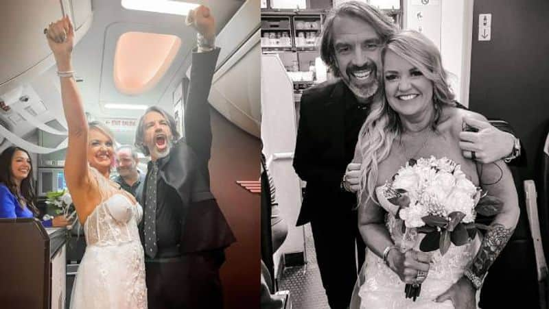 In unique wedding, couple gets married on flight, pictures surface