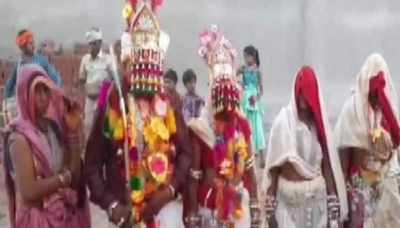 man married his three girlfriends in same mandap