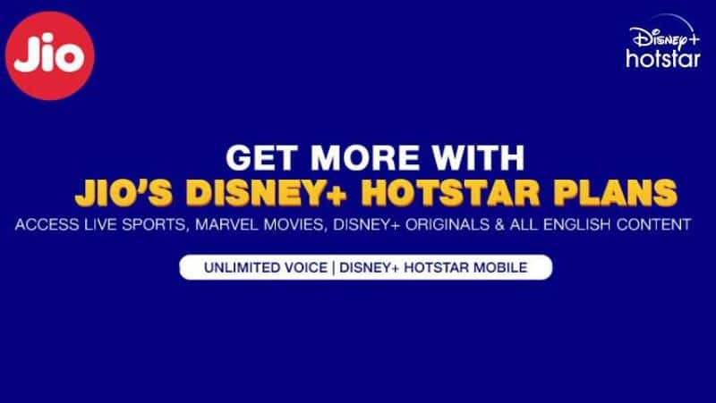 Jio launches new prepaid plans with 3 months Disney Plus Hotstar Mobile subscription