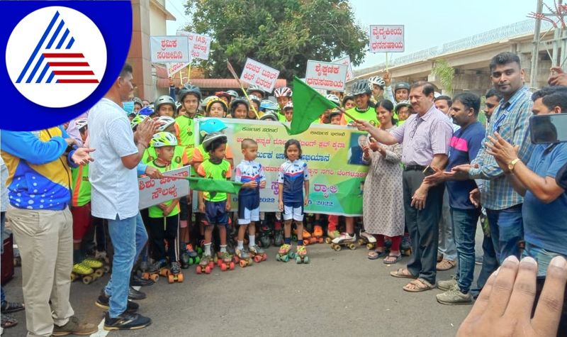 Uttar Kannada News Skating For Awareness to People in Karwar san