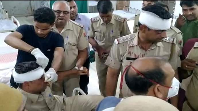 भरतपुर में बदमाशों ने किया पुलिस टीम पर हमला, SHO को लगी गोली