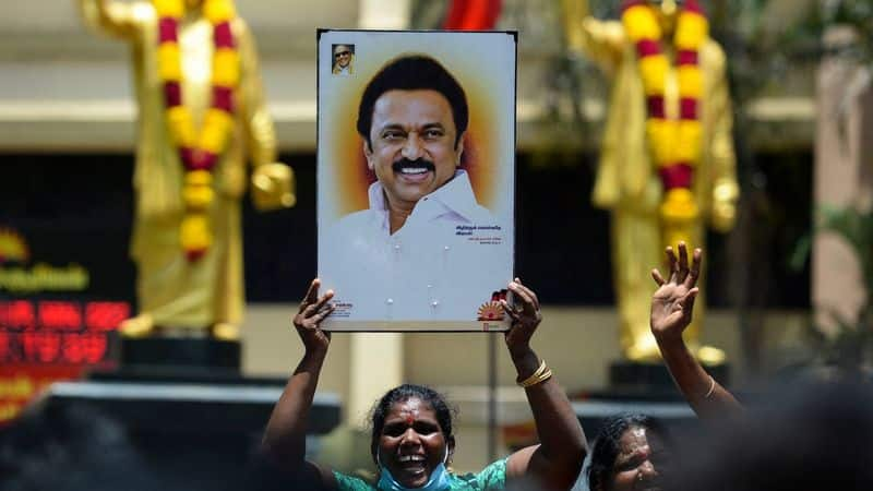 DMK murasoli daily newspaper congratulated MK Stalin has been dmk complete the 1 year ruling 