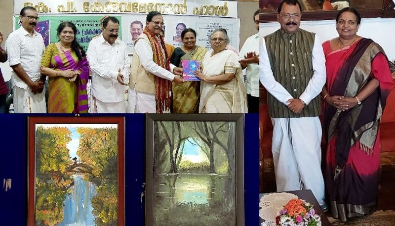 Sreedharan Pillai s wife s art exhibition kozhikode