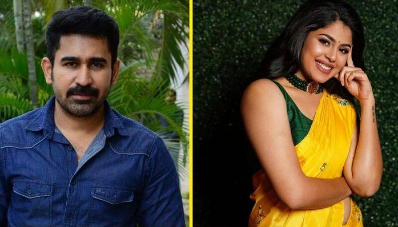 Faria Abdullah Romance with Bichagadu Hero Vijay Antony 