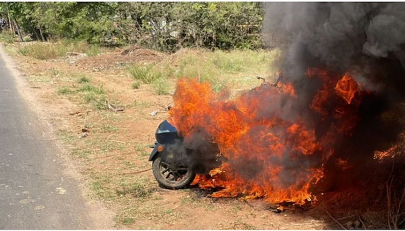 Another electric bike caught fire in LB Nagar, Telangana 