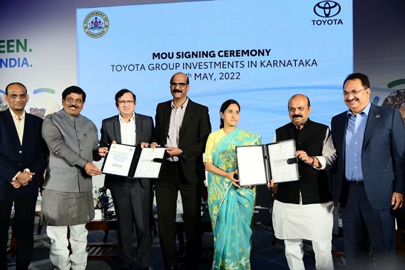 Toyota Group Signs MoU with Government of Karnataka for RS 4800 crores Investments ckm