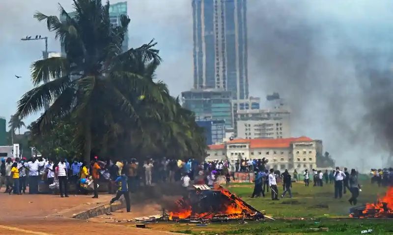 Holidays for all policemen canceled as protests intensify in Sri Lanka