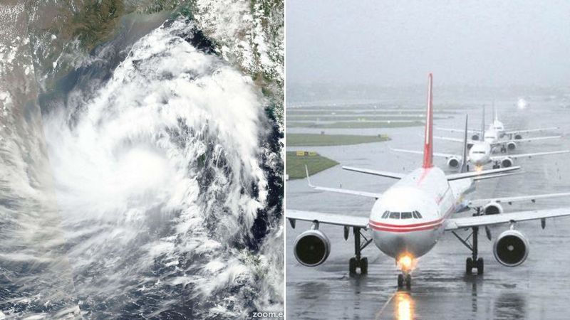 10 flights from Chennai Airport to Visakhapatnam and Hyderabad canceled today due to Asani storm