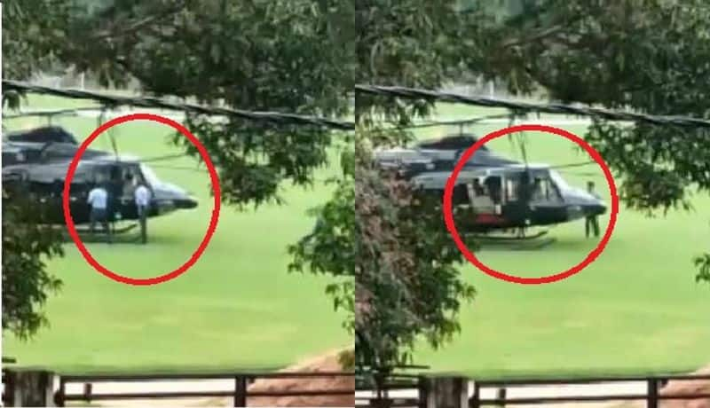 rajapaksa tries to escape from sri lanka via helicopter