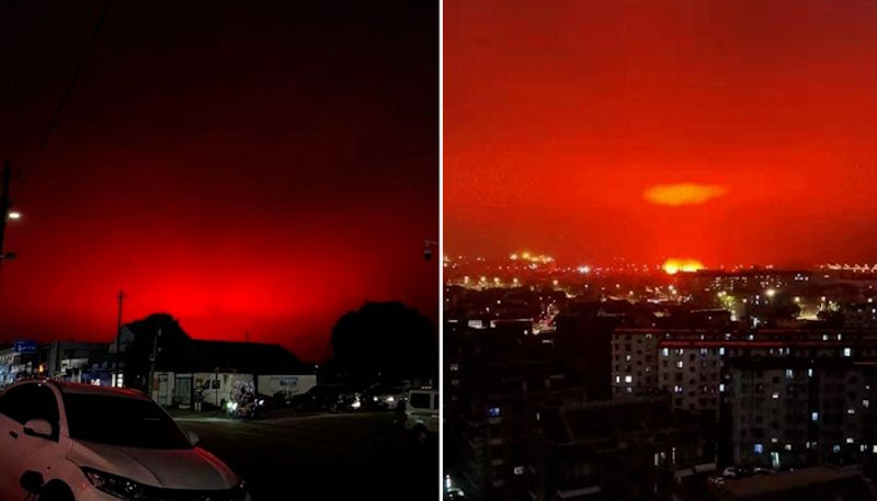 Blood-red sky over Chinese city left citizens shocked; watch the baffling video-tgy