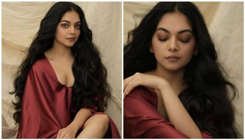 ahaana krishna  viral photo shoot monalisa look