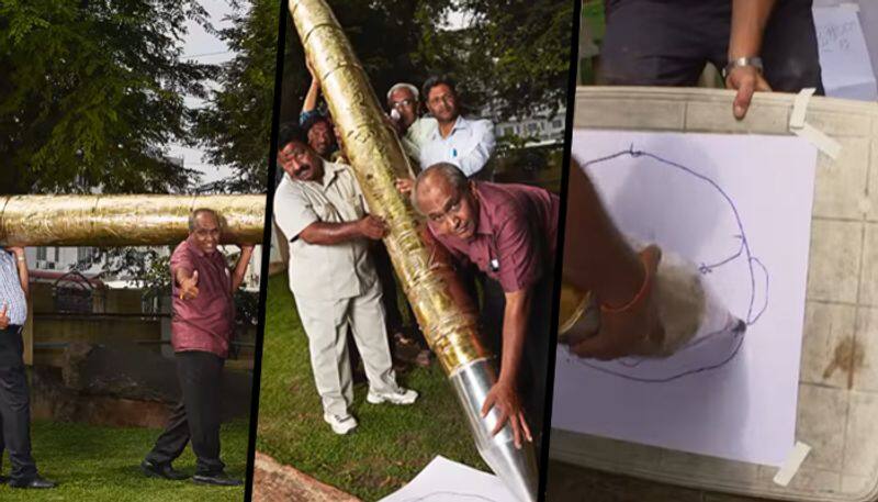 Hyderabad man creates world record for making 18-feet long pen; watch -  gps