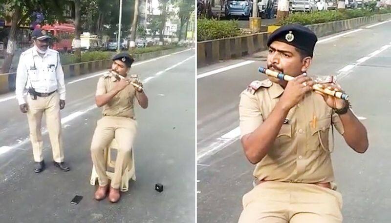 Watch Mumbai cop's soulful rendition of 'Sandese Aate Hai' song-tgy