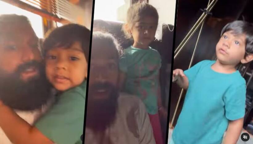 KGF: Chapter 2 actor Yash scared his son by doing this; watch the adorable video