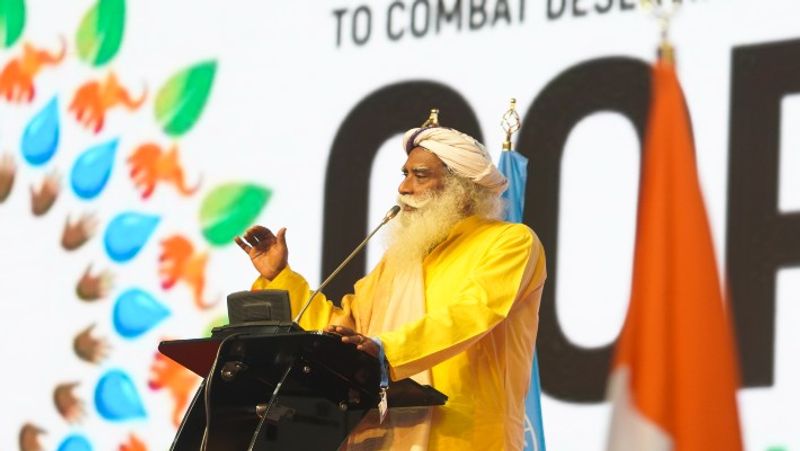 UNCCD COP 15 Sadhguru presents 3 pronged strategy to save soil from degradation