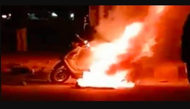 When will this fire stop?: Now another electric scooter burnt in this city