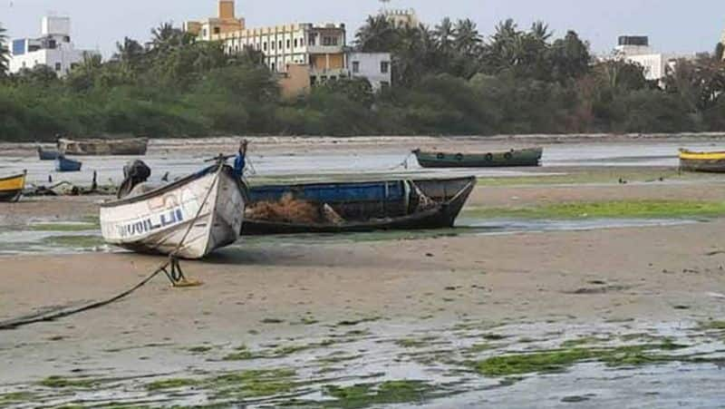 sea receded at Rameswaram