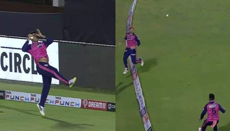 IPL 2022 Watch Jos Buttler and Riyan Parag Tag team Catch to Dismiss Krunal Pandya in LSG vs RR Match