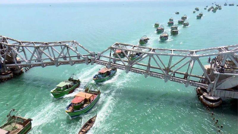 Rameswaram pamban bridge history 