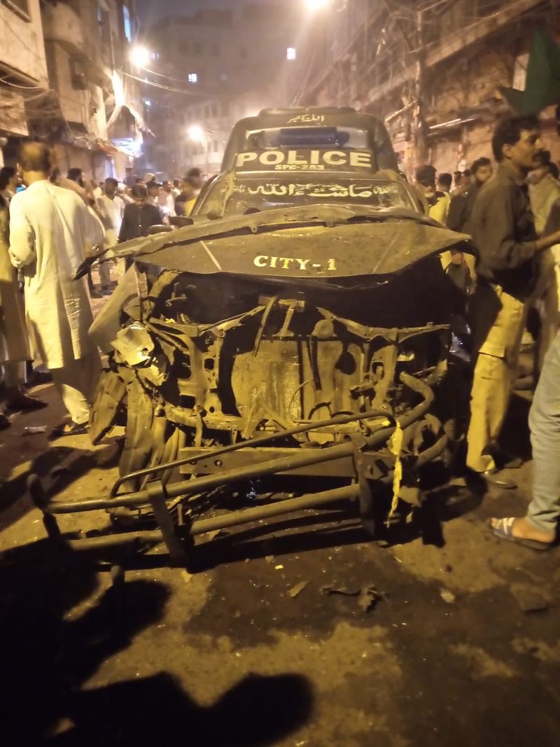 Kharadar blast: An explosion in Karachi, Pakistan .. One killed, several injured ..