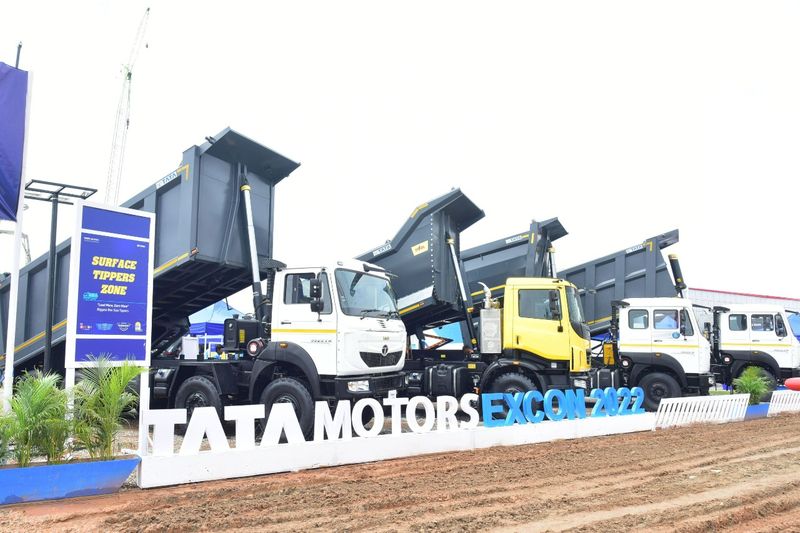 Tata Motors commercial vehicles shine at EXCON 2022 showcases top line  high performance trucks ckm