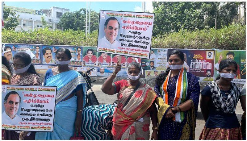 Congress silent protest against Perarivalan release