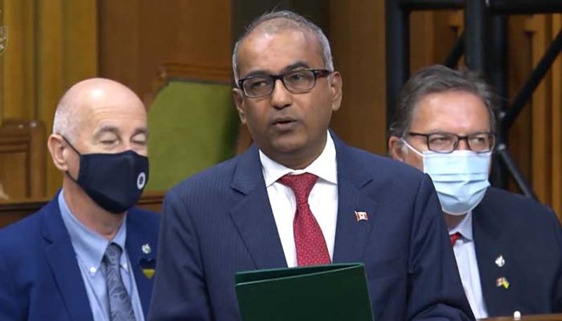 Watch Canadian MP Chandra Arya speaks Kannada in parliament video goes viral gcw