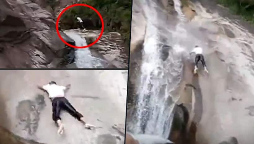 Stunt goes horribly wrong, man falls on a bed of rocks; watch spine-chilling video