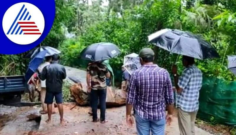 Chikkamagaluru bjp leaders-closed-road-with-barricade locals clearance the road  gow