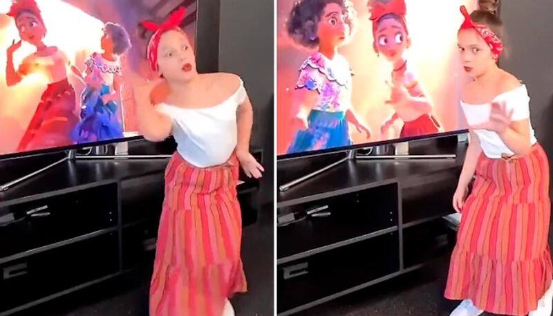 Watch Girl imitates Encanto movie's Dolores Madrigal moves; netizens amazed-tgy