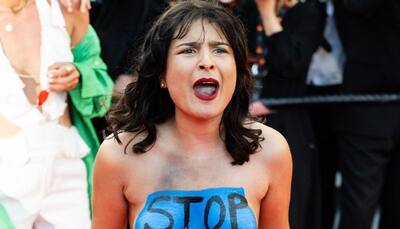 Cannes 2022: Topless woman screams 'stop raping us'; protests against sexual violence in Ukraine