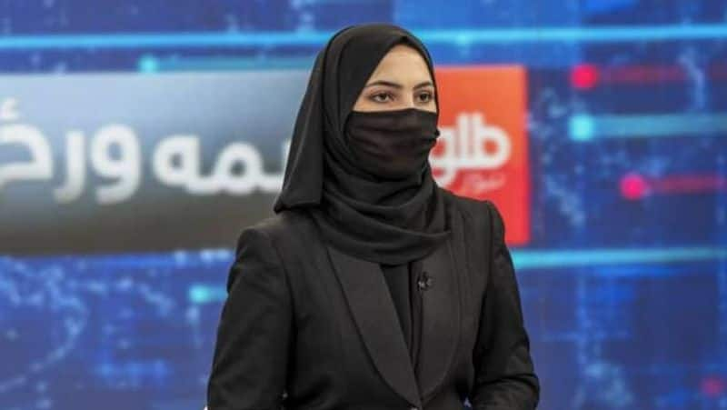 Afghan Women TV Hosts Cover Faces After Taliban Diktat