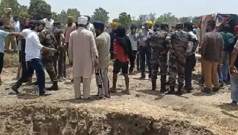 6 year old child falls in deep borewell