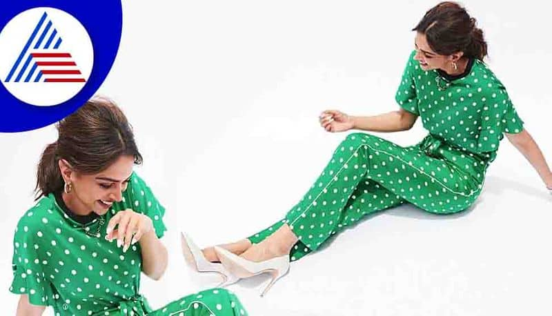 Deepika Padukone flaunts her retro look in green polka dotted jumpsuit Cannes 2022 