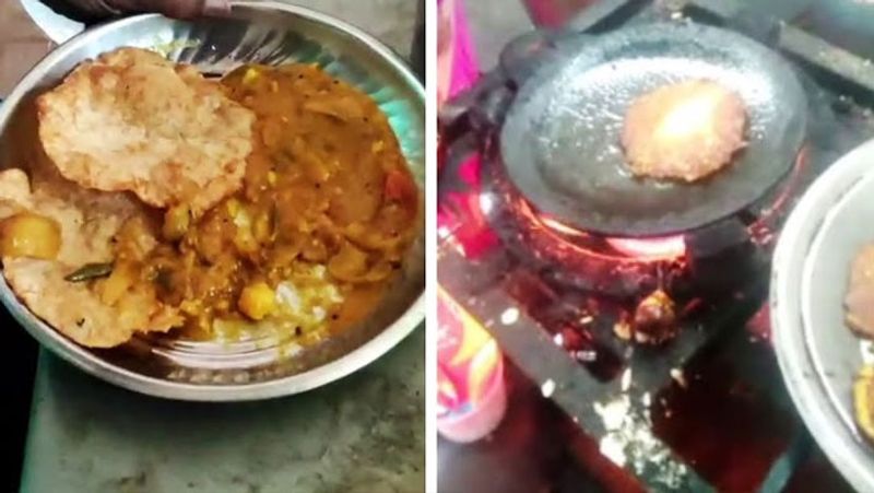 Puri vadai Omelette is selling at amma unavagam in madurai