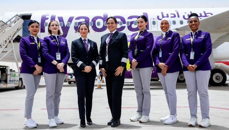 In a first for Saudi aviation all female crew flight from Riyadh takes off gcw