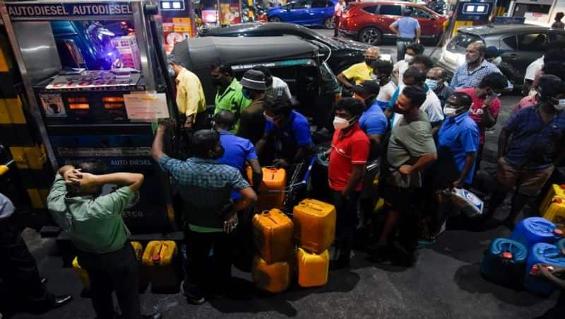 Sri Lanka's fuel crisis intensifies : Massive fuel queues around the country with very limited supply 