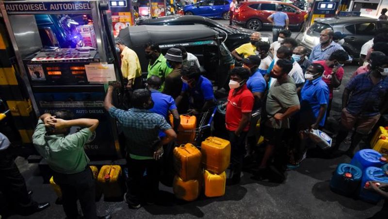 Sri Lanka's fuel crisis intensifies : Massive fuel queues around the country with very limited supply 