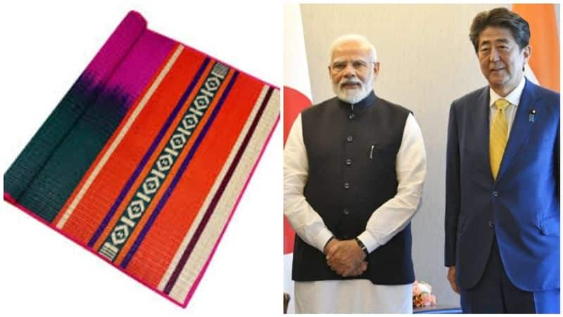 The pride of Tamil Nadu went to Japan! Modi presents Pathamada mat to former Japanese PM