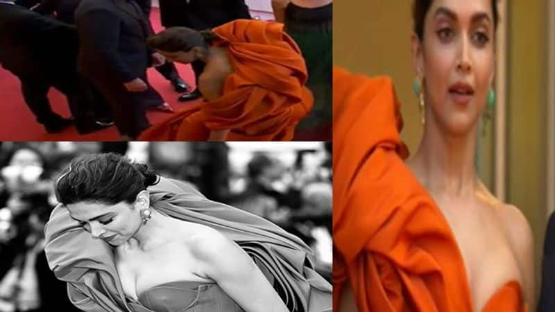 Deepika Padukone gets upset with her elaborate gown at Cannes 2022 red carpet see her   condition