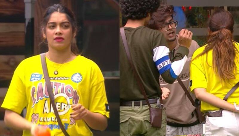 dilsha against riyaz in bigg boss house