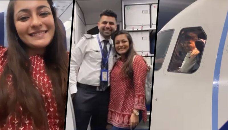 Pilot welcomes wife on-board with a surprise in-flight announcement - gps