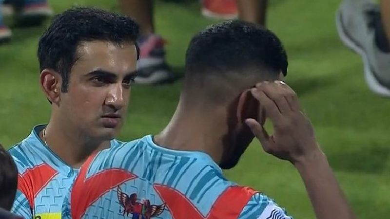 IPL 2022: Gautam Gambhir stares at KL Rahul after LSG's defeat vs RCB goes viral