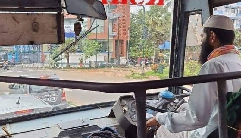 KSRTC bus driver did not wear religious attire while driving mnj 