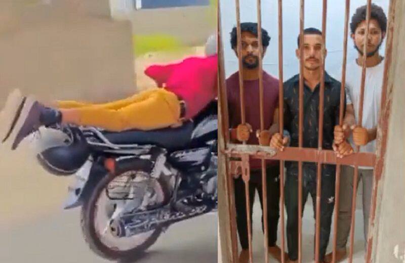 Noida man arrest after doing dangerous stunts bike stunt like Shaktimaan in public road ckm